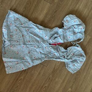 Beginning Boutique Blue Floral Mini Dress